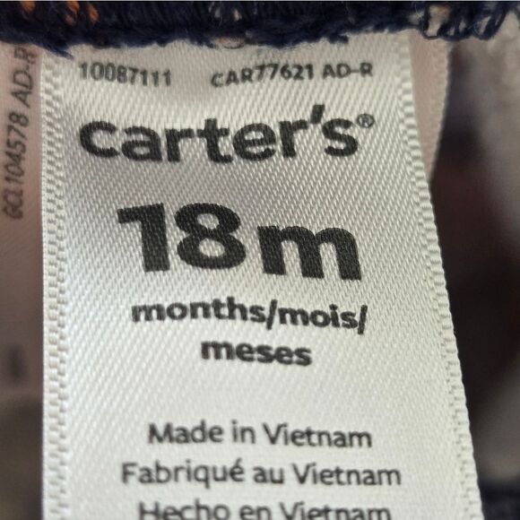 3/$20 Carters  Fleece Lined Leggings Size 18 M - Picture 3 of 4